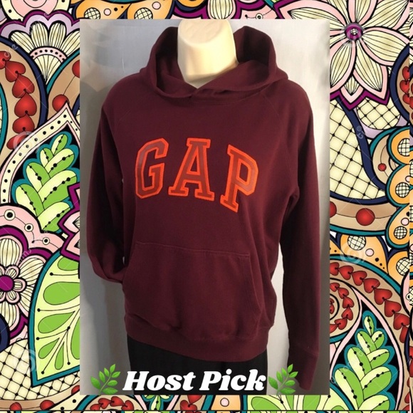 GAP Tops - 💥SALE💥 GAP* Size XS. Burgundy 100% cotton hoodie